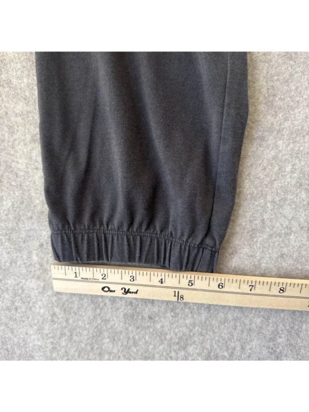 SKIMS‎ Jogger Pants Womens L Dark Gray Elastic Waist Pockets Lounge Cuffed